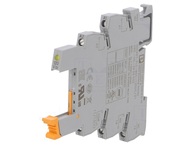 Socket; PIN: 5; op DIN-rail; -40÷55°C; 6,2x80x94mm Socket; PIN: 5; op DIN-rail; -40÷55°C; 6,2x80x94mm